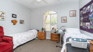 Bedroom inside Jones Family Care Home