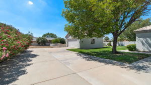 View of driveway of Jones Family Care Home