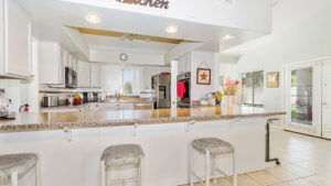 Kitchen and seating area in Jones Family Care Home