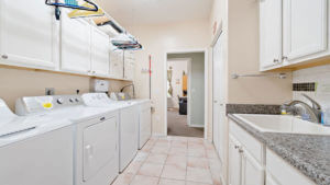 Laundry room in Jones Family Care Home