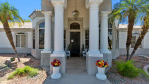 Grand entrance of Jones Family Care Home