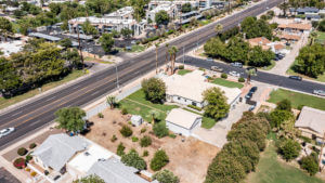 Aerial view of Jones Family Care Home