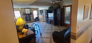 Living room in Country Estates Assisted Living